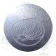 Afslag 25 mm eigen logo gravure zilver