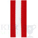 Lint 22 mm Rood/Wit/Rood